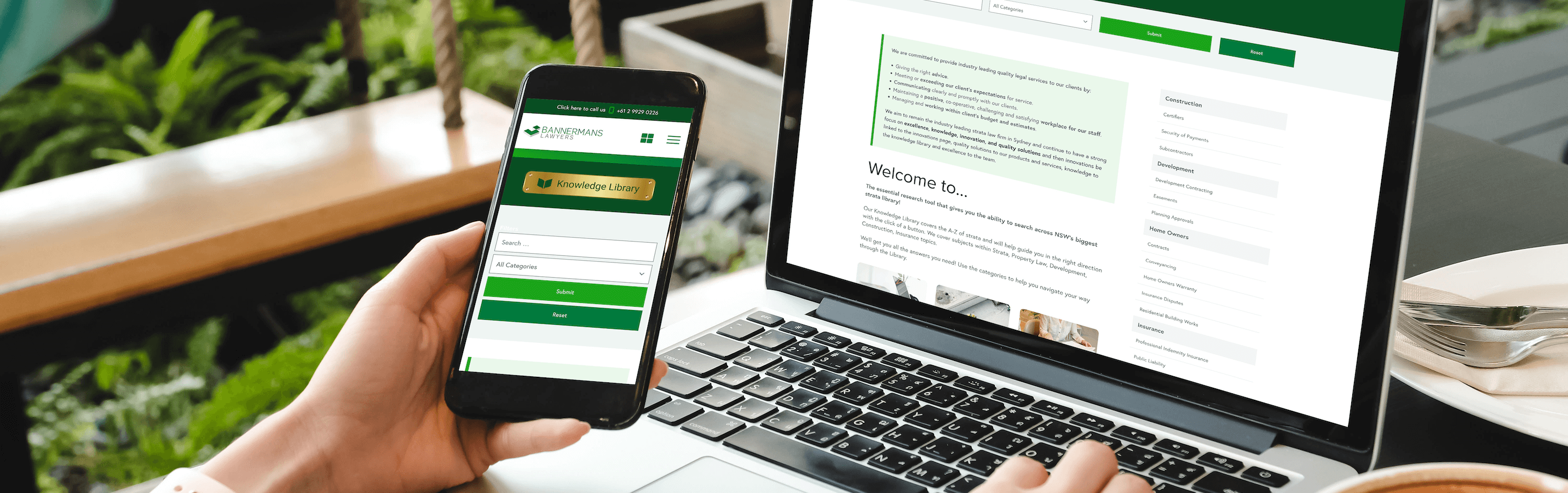 knowledge library header